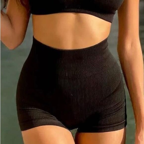 Bundle(3) Workout Shorts Seamless High Waist Butt Liftings Exercise Athletics L. - Picture 3 of 5